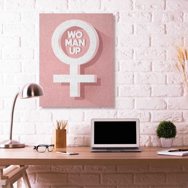 « féminin up féminin symbol », impression, Toile tendue, H 48 po x l 36 po