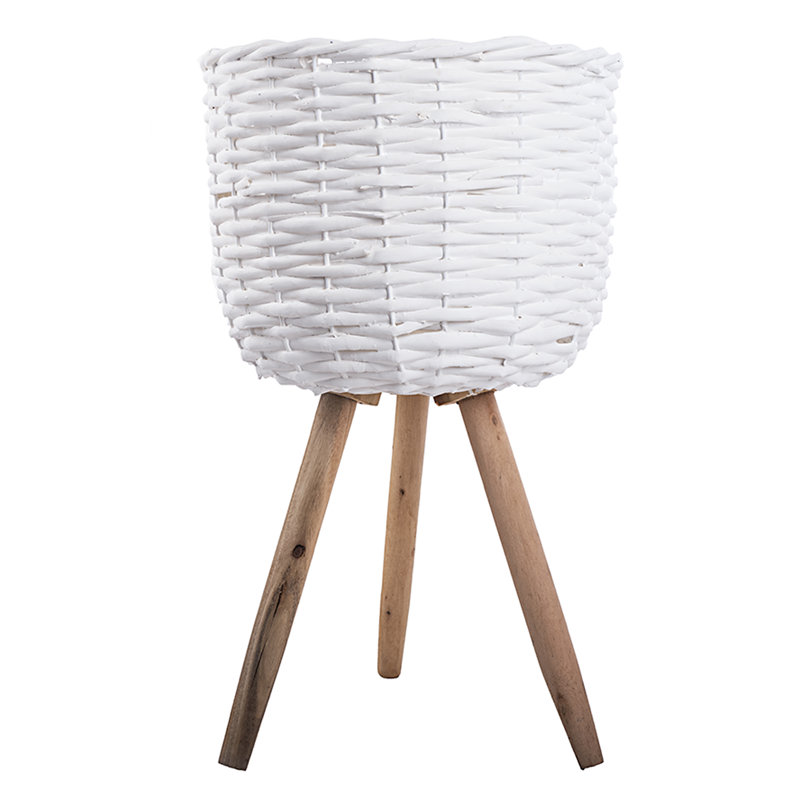 Support pour plante rond à piédestal, H 18 po x L 10,25 po x P 10,25 po