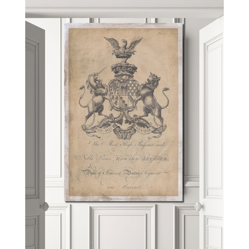 «Peerage of England II», art textuel, H 12 po x l 8 po x P 1,5 po, Toile tendue