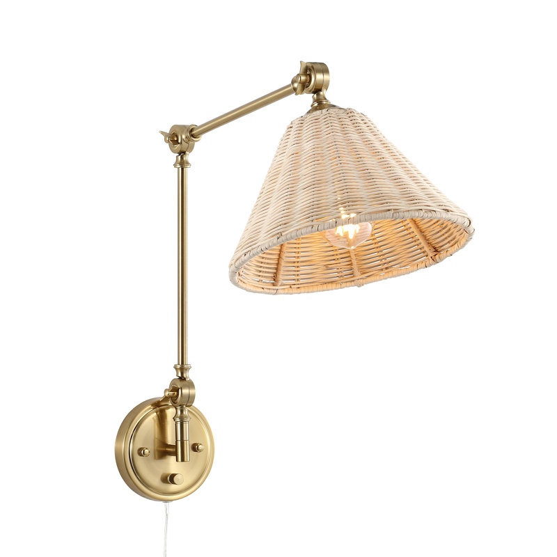 Alchiba 1 - laiton clair, Laiton, Beige neutre, 1 lumière