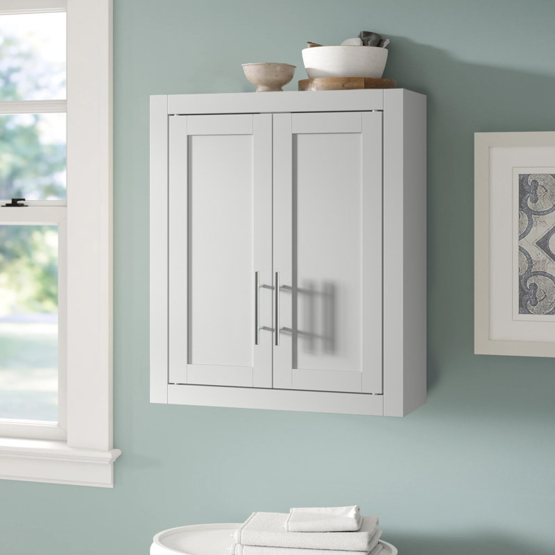 Armoire de salle de bain murale l 22 po x H 26 po x P 8 po Allura, Blanc