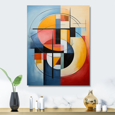 «Geometric Abstraction Focus I - Abstract Spirals», reproduction d'art en métal