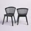 Chaise d'appoint à dossier en lattes Vinson-2057592461