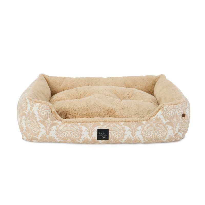NICOLE MILLER New York Pet Lit pour animal de compagnie, Taupe, H 6,3 po x l 5 po x P 18,5 po
