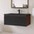 36'' Wall Mounted Single Bathroom Vanity With Black Quartz Sand Basin-1803270873