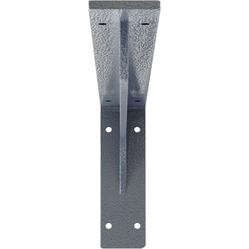 Support en acier Embrey, Noir thermolaqué, H 6,5 po x l 2 po x P 20 po