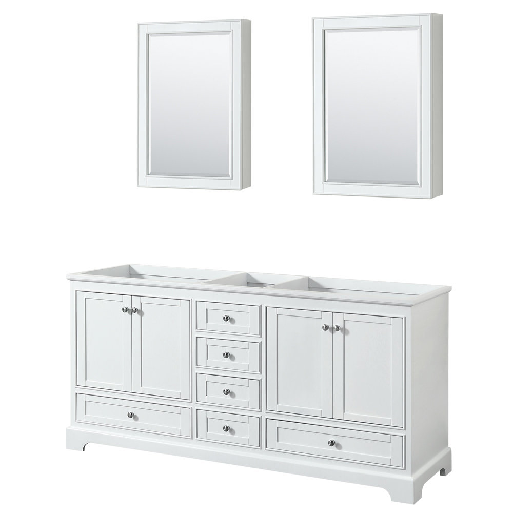 Wyndham Collection Deborah 71" Double Bathroom Vanity Base Only Wayfair