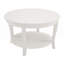 Table basse ronde traditionnelle avec tablette de rangement ouverte-2077780937