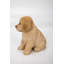 Statue retriever chiot assis