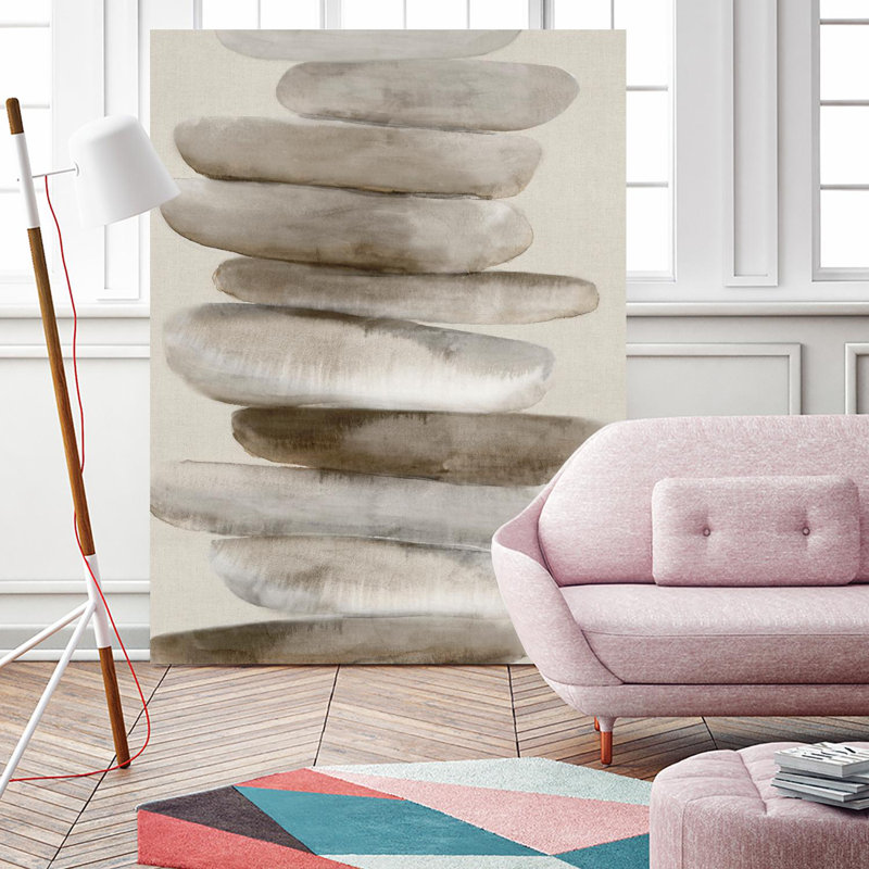 «Stacked Rocks Ii», reproduction d'art sur toile géante