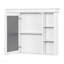 Meuble-lavabo de 36 po avec armoire à pharmacie, armoire à miroir moderne avec tablette réglable, armoire de rangement pour salle de bain à 4 tiroirs, armoire de rangement pour cadre de salle de bain en bois massif-1143514244