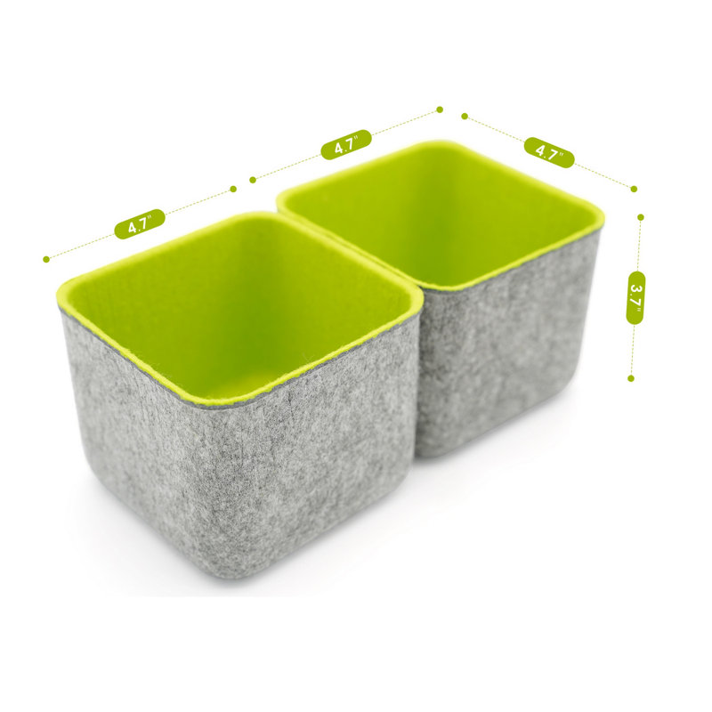 Rangement de bureau Reuben, Vert printanier / gris