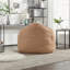 Pouf-canapé avec rembourrage en mousse haute pression et repose-pieds-134768675