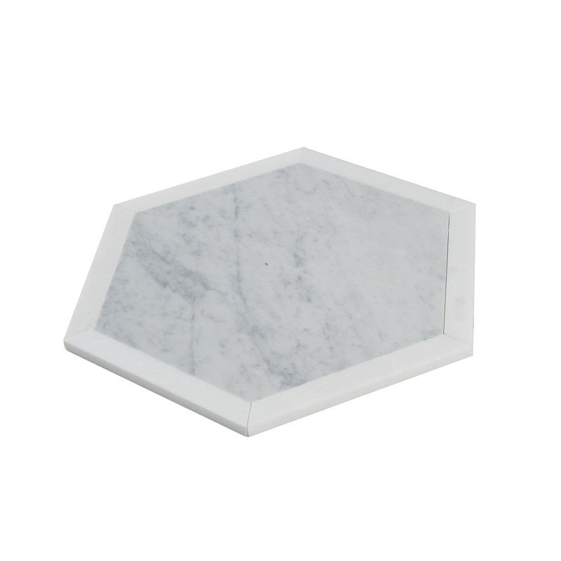 12" Hexagon Marble Mosaic Tile
