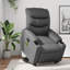Fauteuil inclinable massant en simili-cuir-818616235