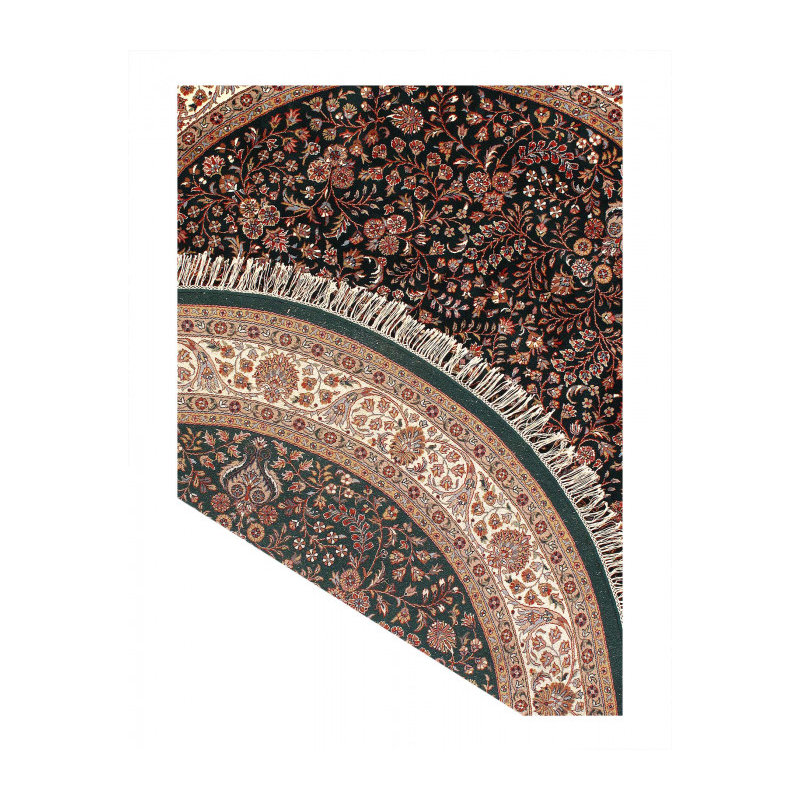 Fine Hand Knotted round Agra 8'2'' X 8'2''