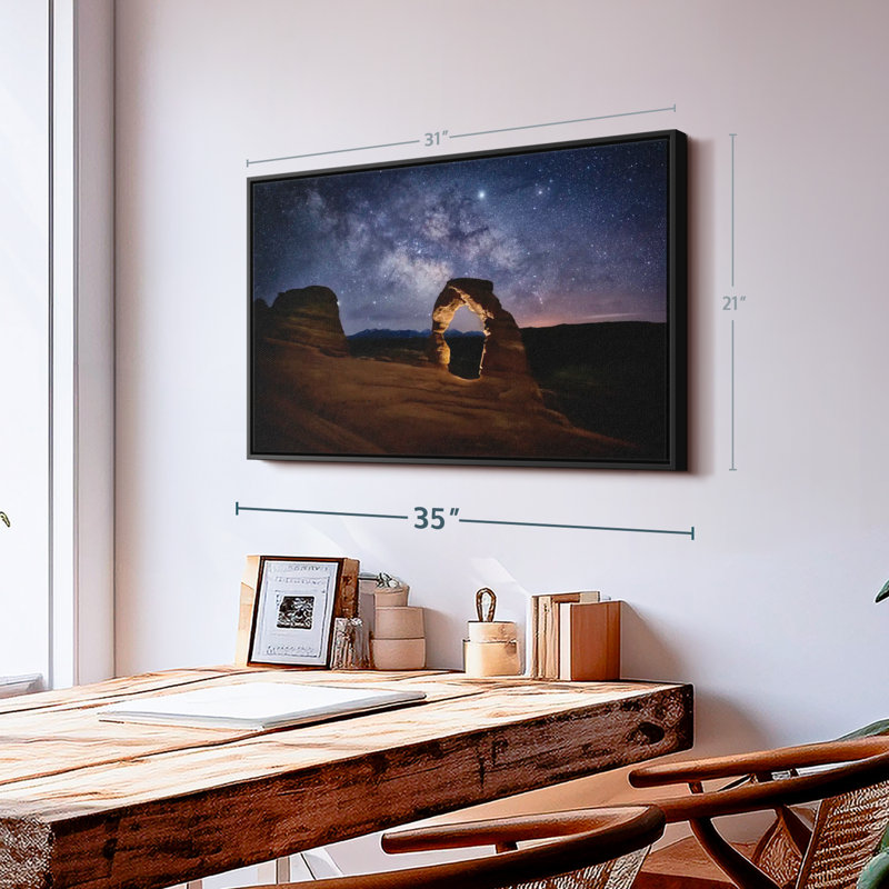 «Milky Way Over Delicate Arch In Arches Park», reproduction sur toile, H 21 po x l 31 po