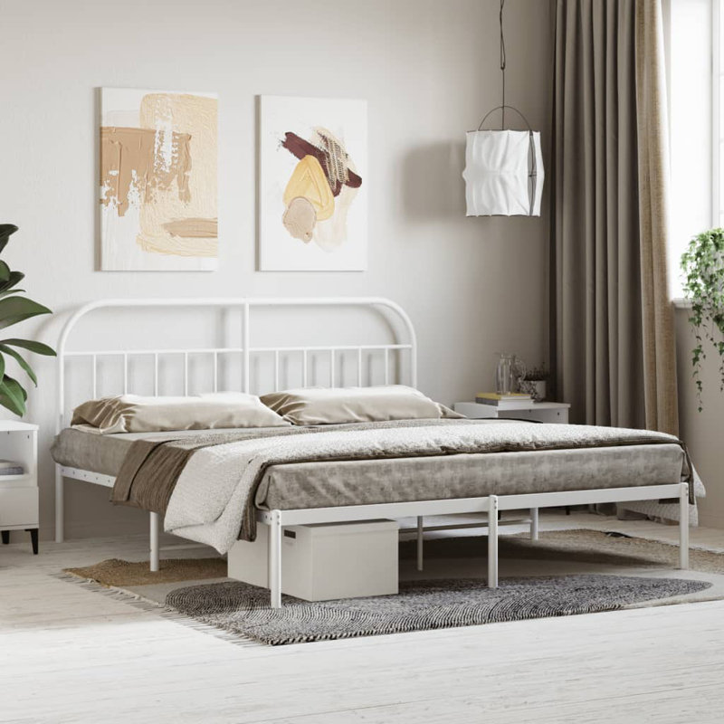 Hosby Bed, Super King (6'), White