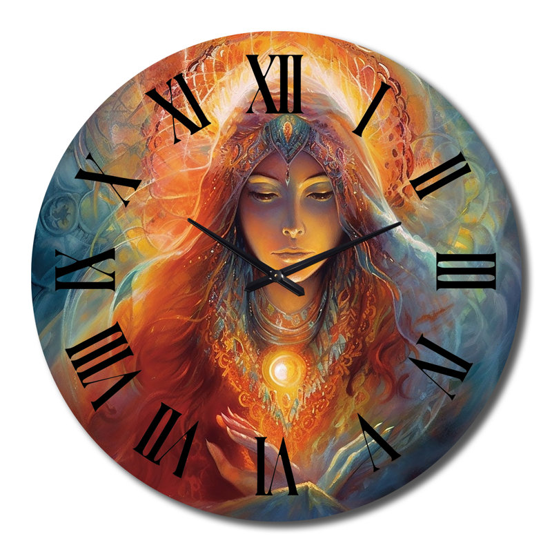 Horloge murale Divine Goddess Incantations, Très grand