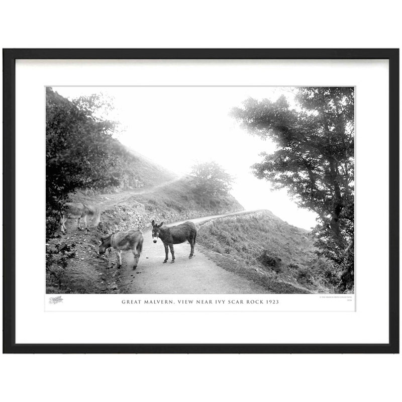 Great Malvern, View Near Ivy Scar Rock 1923 by Francis Frith - Single Picture Frame Print, 40cm H x 50cm W x 2.3cm D