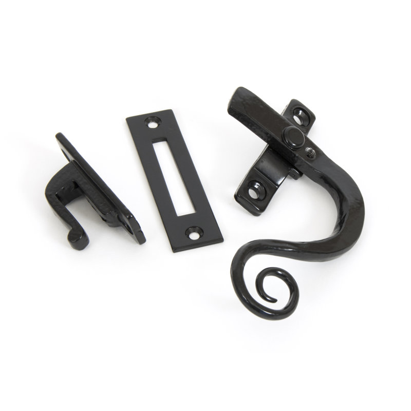 Locking Monkeytail Fastener Door Accessory, Black