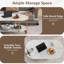 Table d'appoint en bois à 2 niveaux avec tablette de rangement ouverte-262986500-262986503