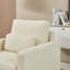 Chaise d'appoint moderne, fauteuil rembourré en chenille-102105232