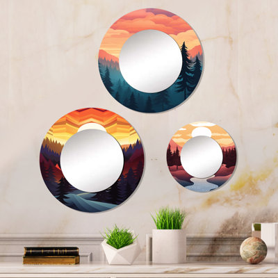 Ellieann Metal Round Mirror