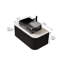 Meuble-lavabo de salle de bain 36 po avec lavabo, meuble de rangement mural à bordures courbes et flottantes avec tiroir, lavabo rectangulaire en céramique noire, sans robinet, pré-assemblé-419360185-419360133-419360131