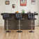 Charies Swivel Upholstered Adjustable Height Counter Stool with Metal Frame