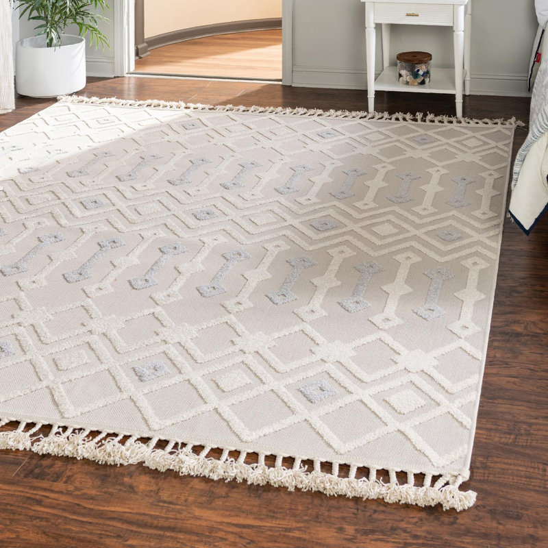 Beige Groton / gris, Carré 7 pi 10 po