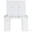 Coiffeuse blanche avec miroir et tabouret