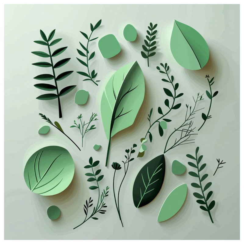 Édredon de style scandinave Leaves Bedding, Simple extra long