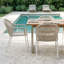 Chaise de patio pour terrasse empilable toutes saisons Ridge - extérieur et intérieur - fauteuils en rotin corde - blanc / acier thermolaqué nuageux-2066432852