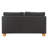 Rosabel Minze Loveseat Black