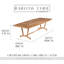 Chesapeake Outdoor Teak Dining Table