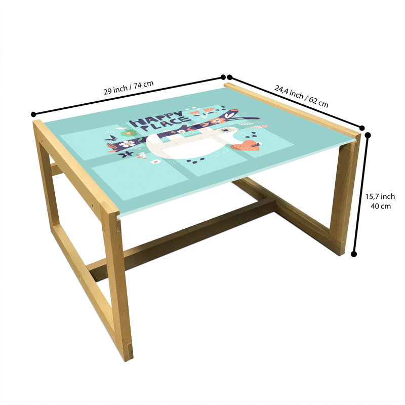 Jacqulin Sled Coffee Table, 62cm H x 74cm W x 40cm D