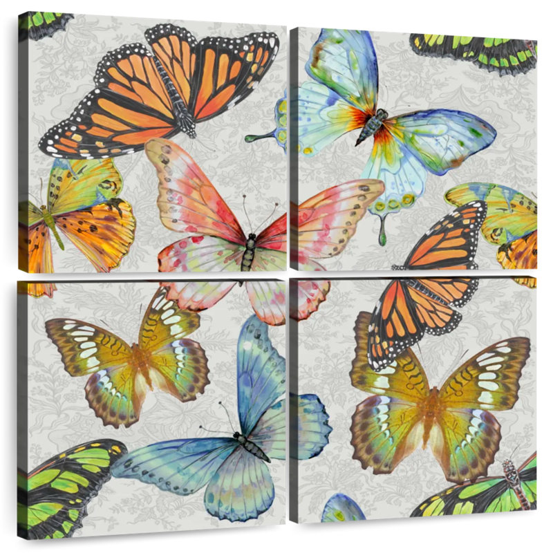 Brampt Butterfly Gathering, 45" H x 45" W