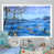 Toile blanche avec cadre photo