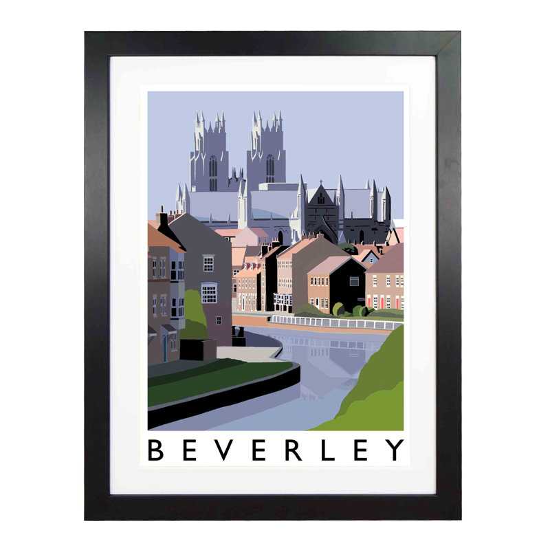Beverley 1 by Richard O'Neil - Print, 54 cm H x 44 cm W x 2.2 cm D, Black Wood Frame