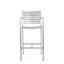 Tabourets de bar d'extérieur 29,50 po avec structure en aluminium antirouille, ensemble de 2