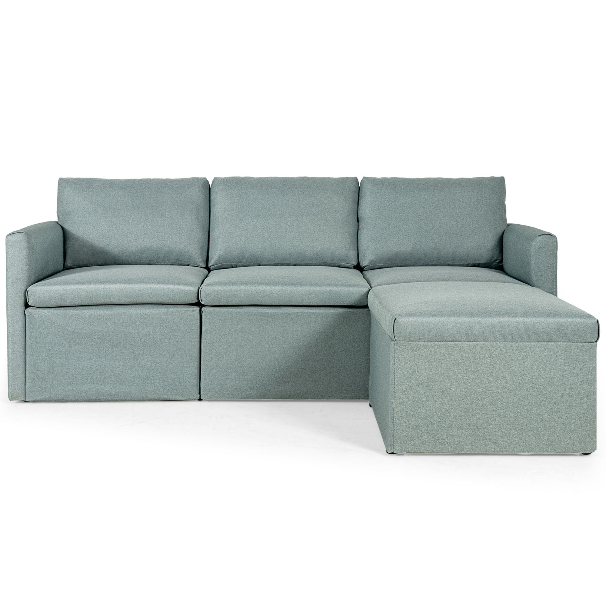Latitude Run® 73" Wide Modular Sofa & Chaise with Ottoman - Wayfair Canada