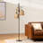 65" Rattan Tree Floor Lamp with Dimmer Switch and 3 Bulbs Included