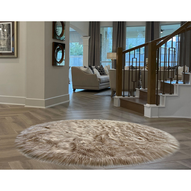 Tapis brun clair Mar Vista, Ovale 8 pi 6 po x 11 pi 6 po