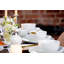Brandine 36 Piece Porcelain China Dinnerware Set, Service for 6