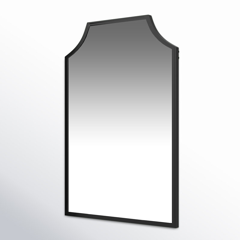 Simone Arch Metal Mirror, Black
