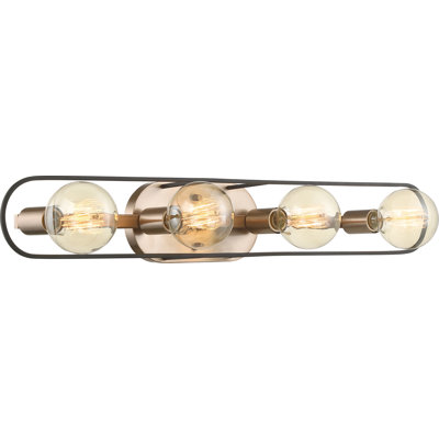 Brielle 32.25" W 4-Light Dimmable Metal Bath Bar