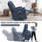 Power Lift Recliner Chair With Massage And Heat For Elderly, Overstuffed Wide Recliners, Heavy Duty Motion Mechanism With USB And Type C Ports, 2 Steel Cup Holders