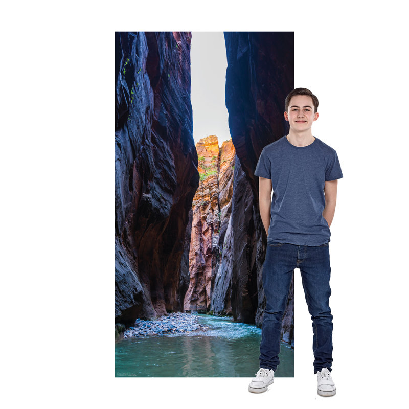 Narrows Zions National Park Life-Size Cardboard Backdrop