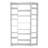 Napolitano Geometric Bookcase-19960710